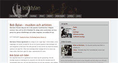Desktop Screenshot of bobdylan.nu