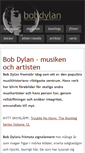 Mobile Screenshot of bobdylan.nu